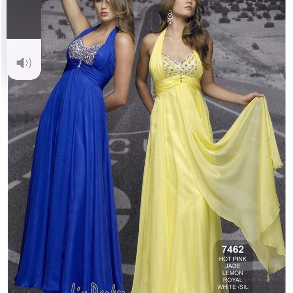 Pretty evening dress by Riva. Hot pink